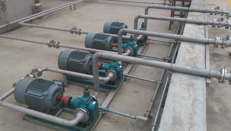 天津遠(yuǎn)東YCB齒輪泵用戶現(xiàn)場(chǎng)